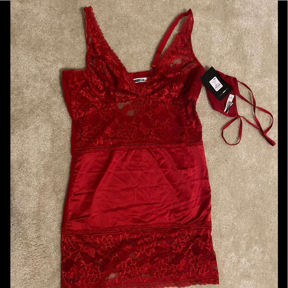 🆕 NWT Fashion Nova Lace Lingerie 2 piece